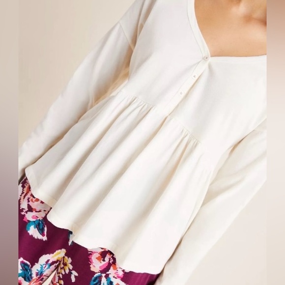 Saturday/Sunday Montana Babydoll Top Long Sleeve S - Picture 3 of 8